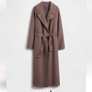 NWT GAP Wool-Blend Wrap Coat Sixe XL